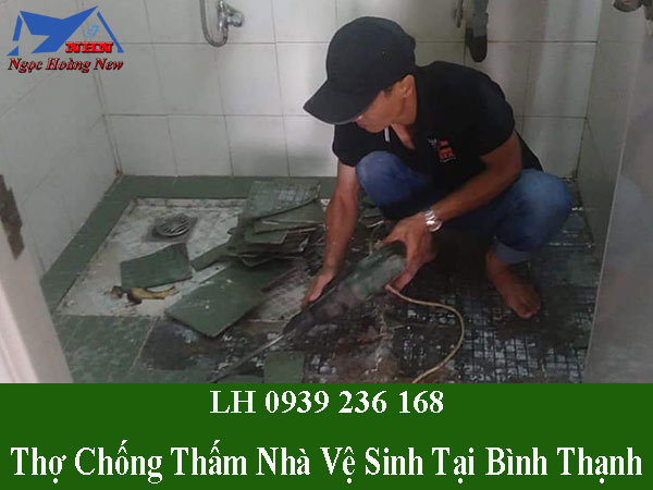 Thợ chống thấm nhà vệ sinh tại quận bình thạnh giá rẻ