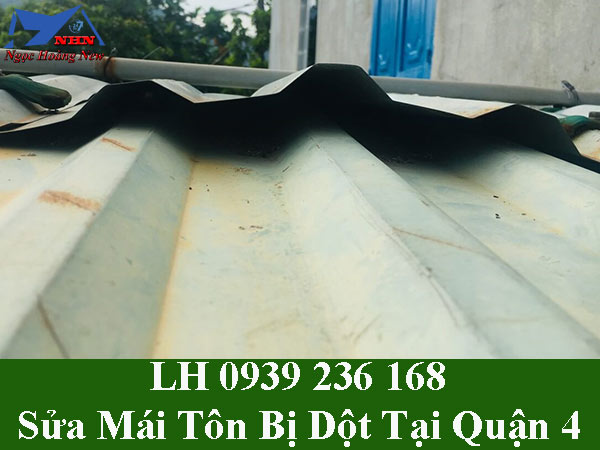 Dịch vụ sửa mái tôn bị dột tại quận 4