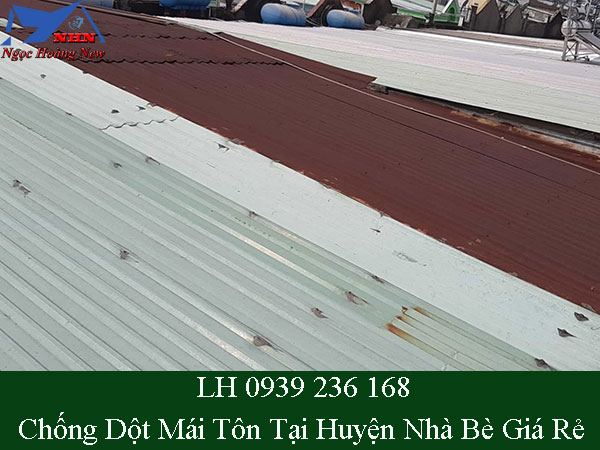 Chống dột mái tôn tại huyện nhà bè giá rẻ