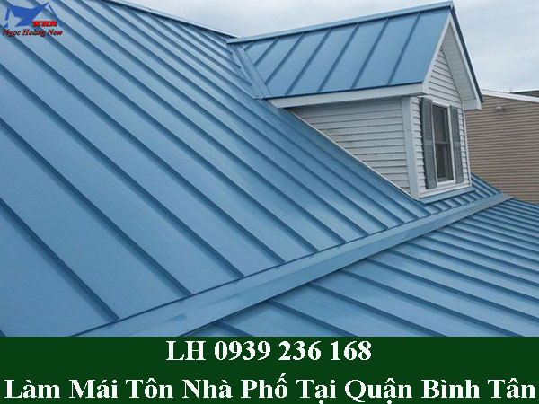 Làm mái tôn nhà phố tại quận bình tân giá rẻ