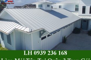 Dịch vụ làm mái tôn tại quận 3 trọn gói