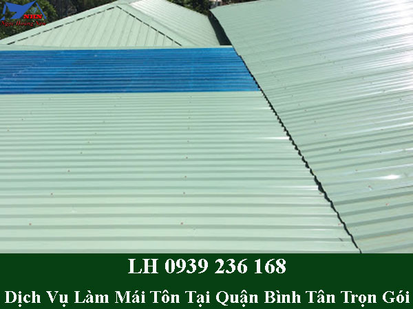 Làm mái tôn tại quận bình tân trọn gói